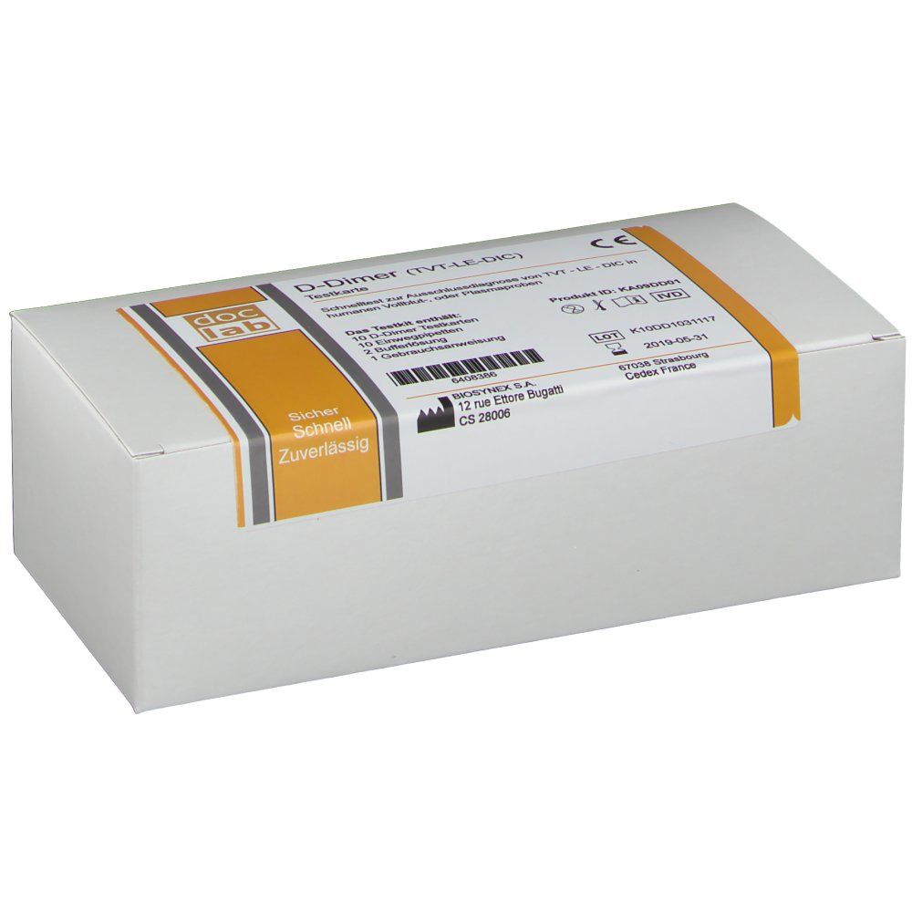 D-Dimer Test 10 St Teststreifen