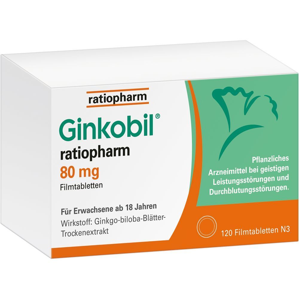 Ginkobil® ratiopharm 80 mg 120 St Filmtabletten