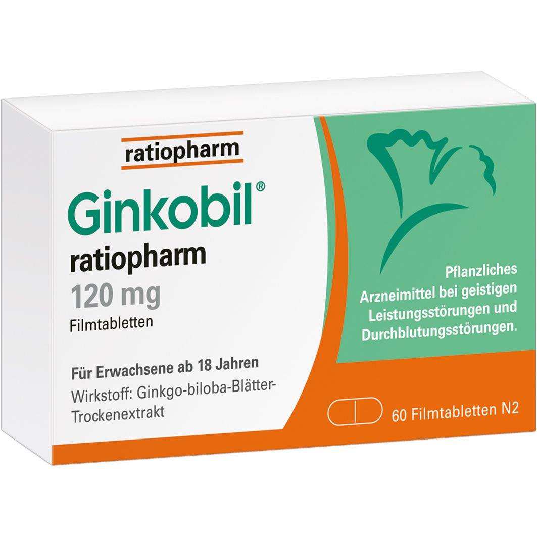 Ginkobil® ratiopharm 120 mg 60 St Filmtabletten