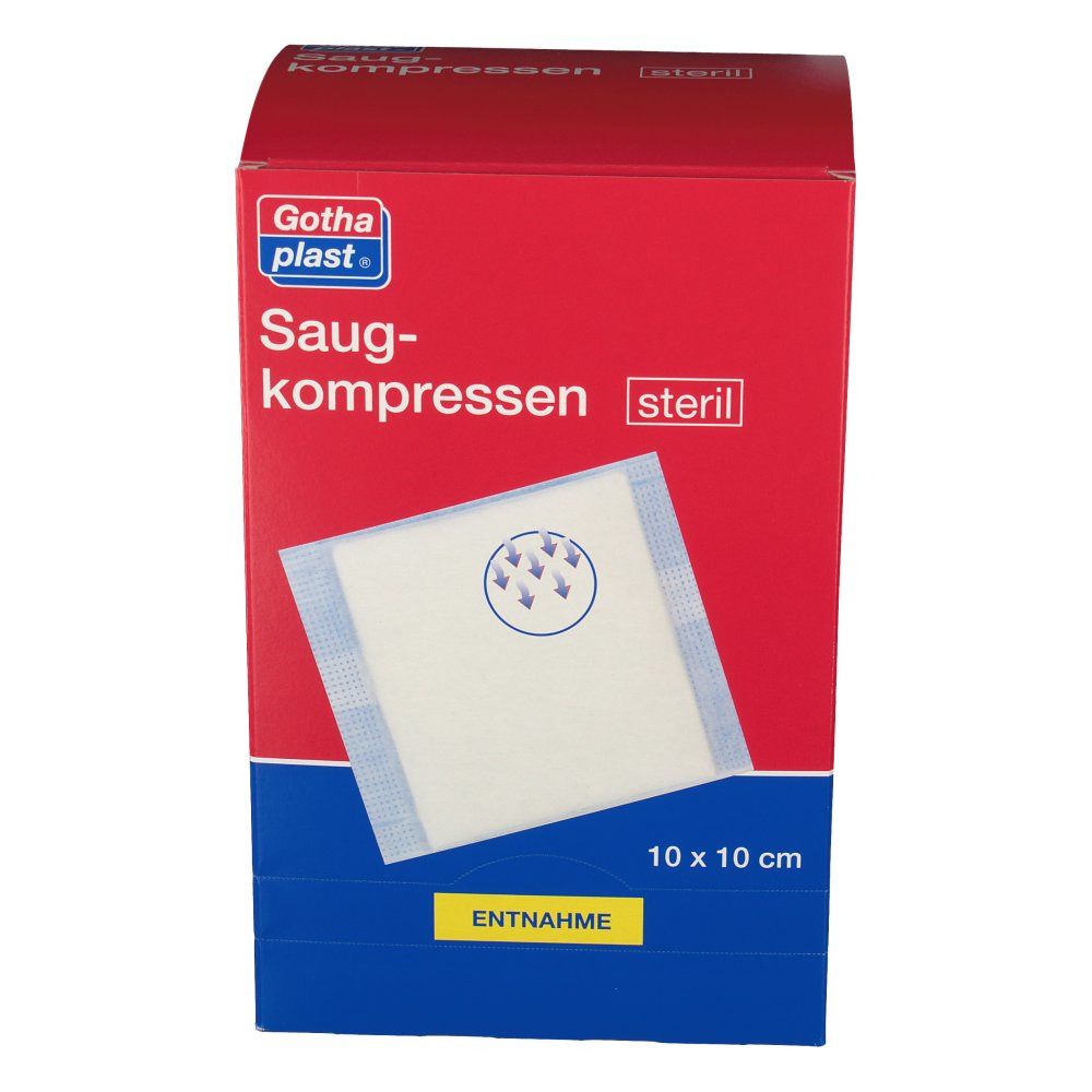 Saugkompressen steril 10 cm x 10 cm 50 St Kompressen