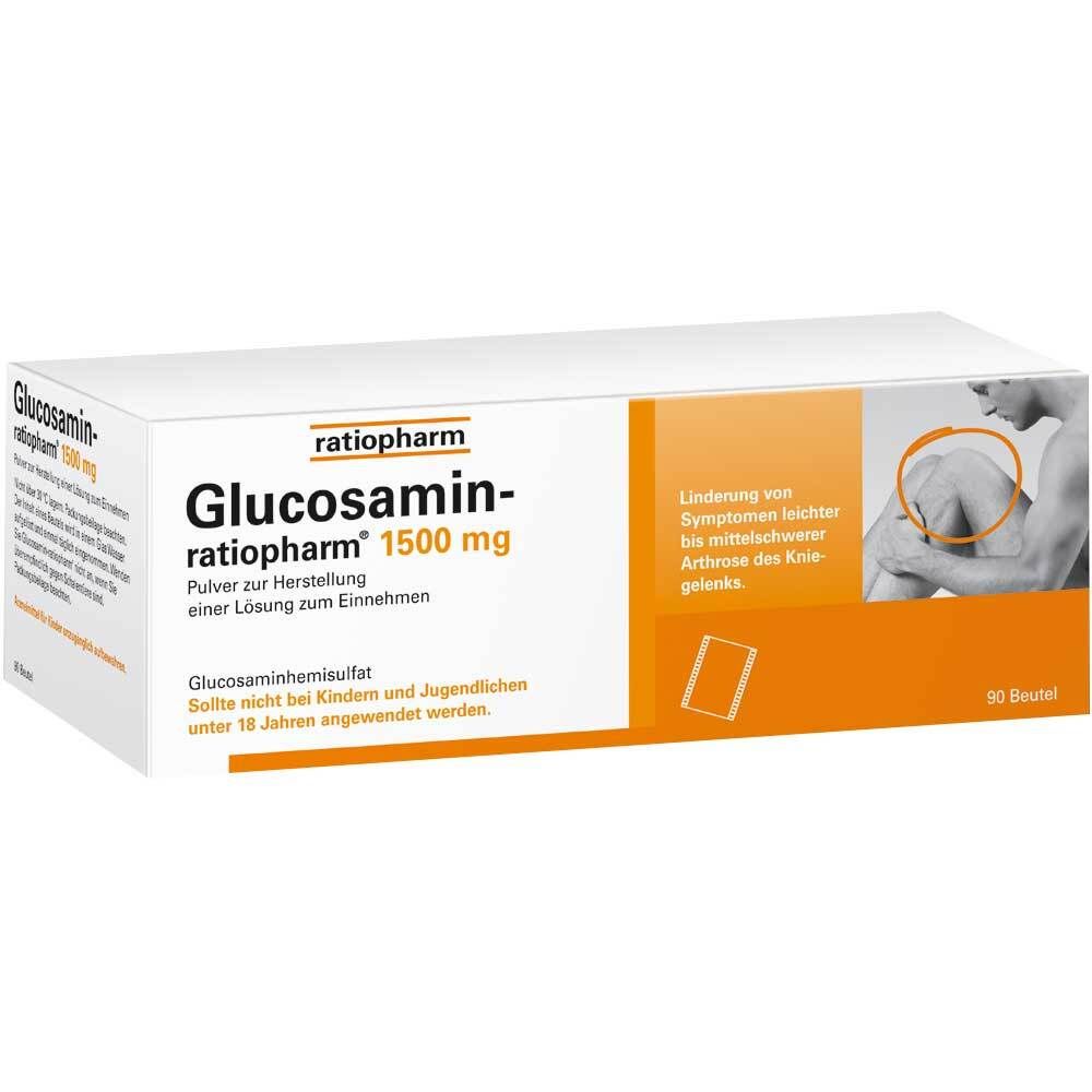 Glucosamin-ratiopharm® 1500 mg 90 St Pulver zur Herstellung einer Lösung zum Einnehmen