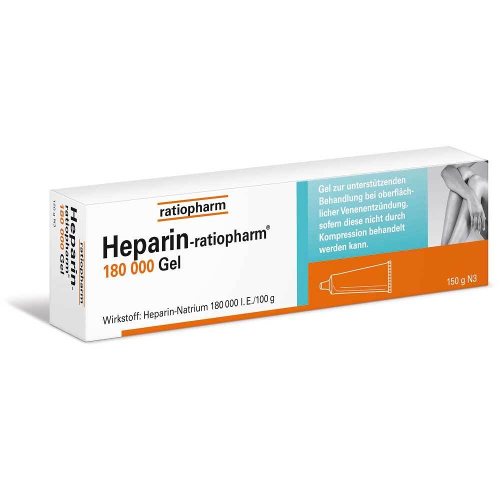 Heparin-ratiopharm® 180 000 I.E.Gel 150 g Gel