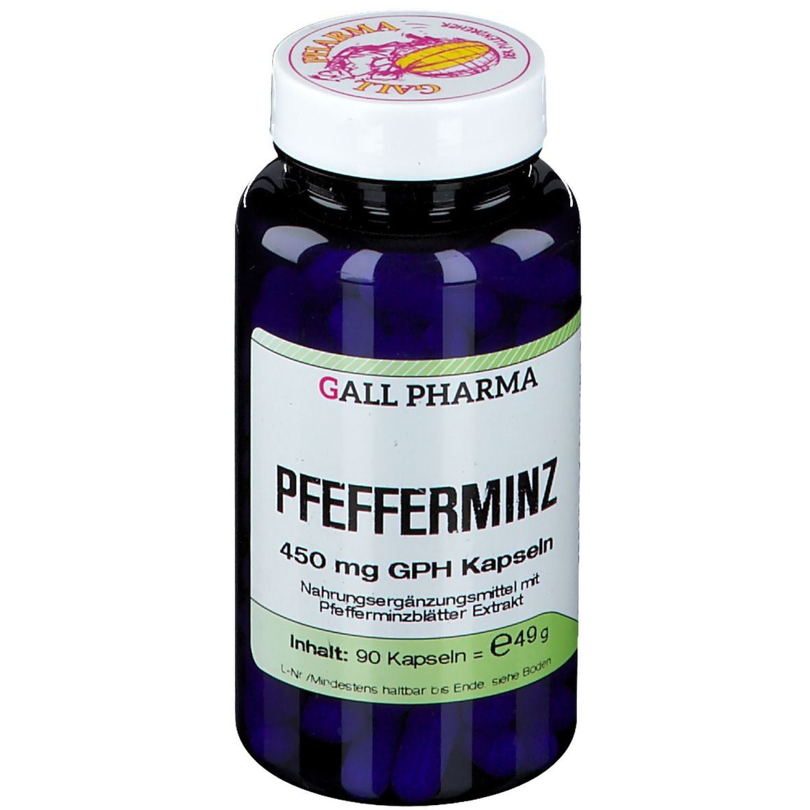 Pfefferminz 450 mg GPH Kapseln 90 St Kapseln