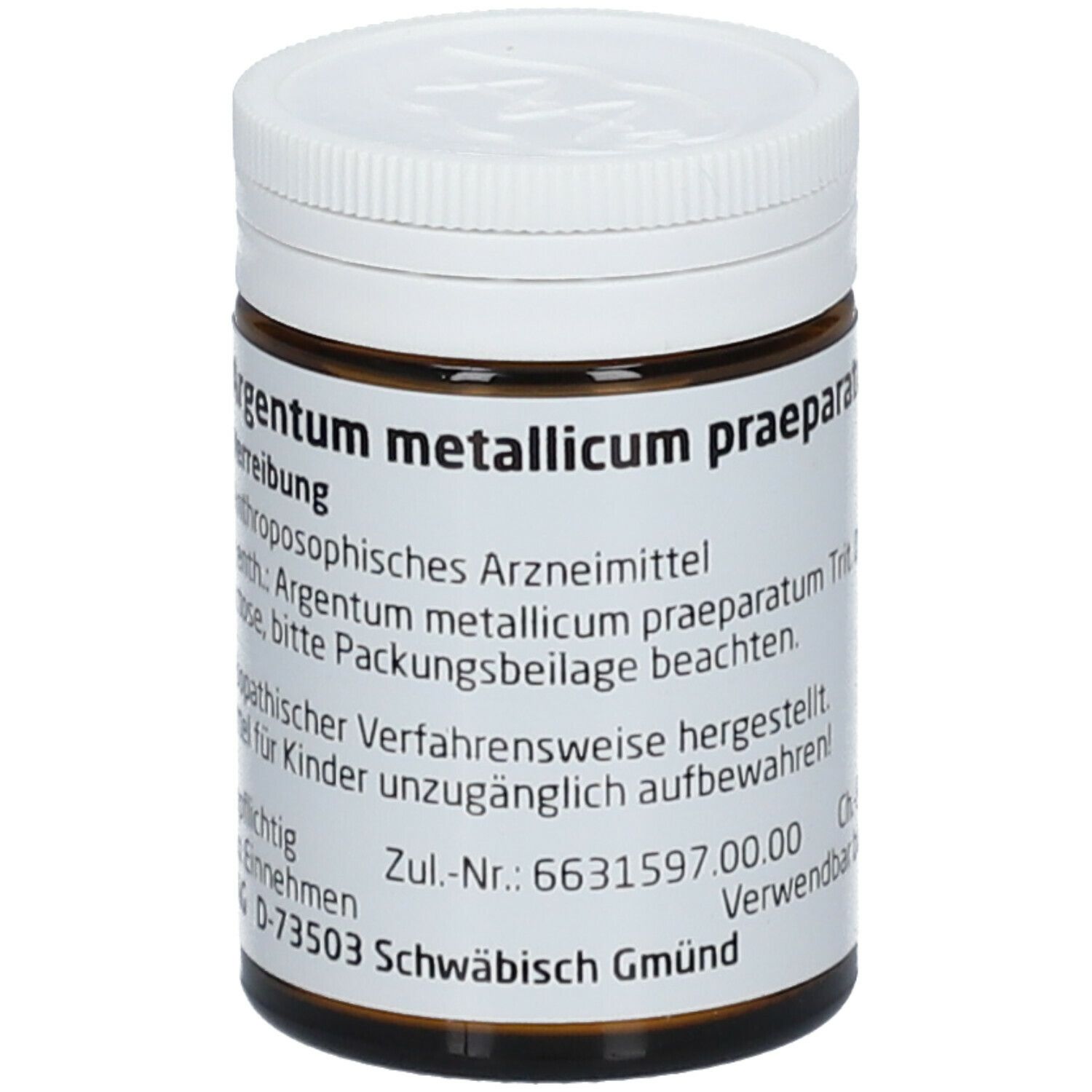 Argentum Metallicum Praep. D 8 Trituration