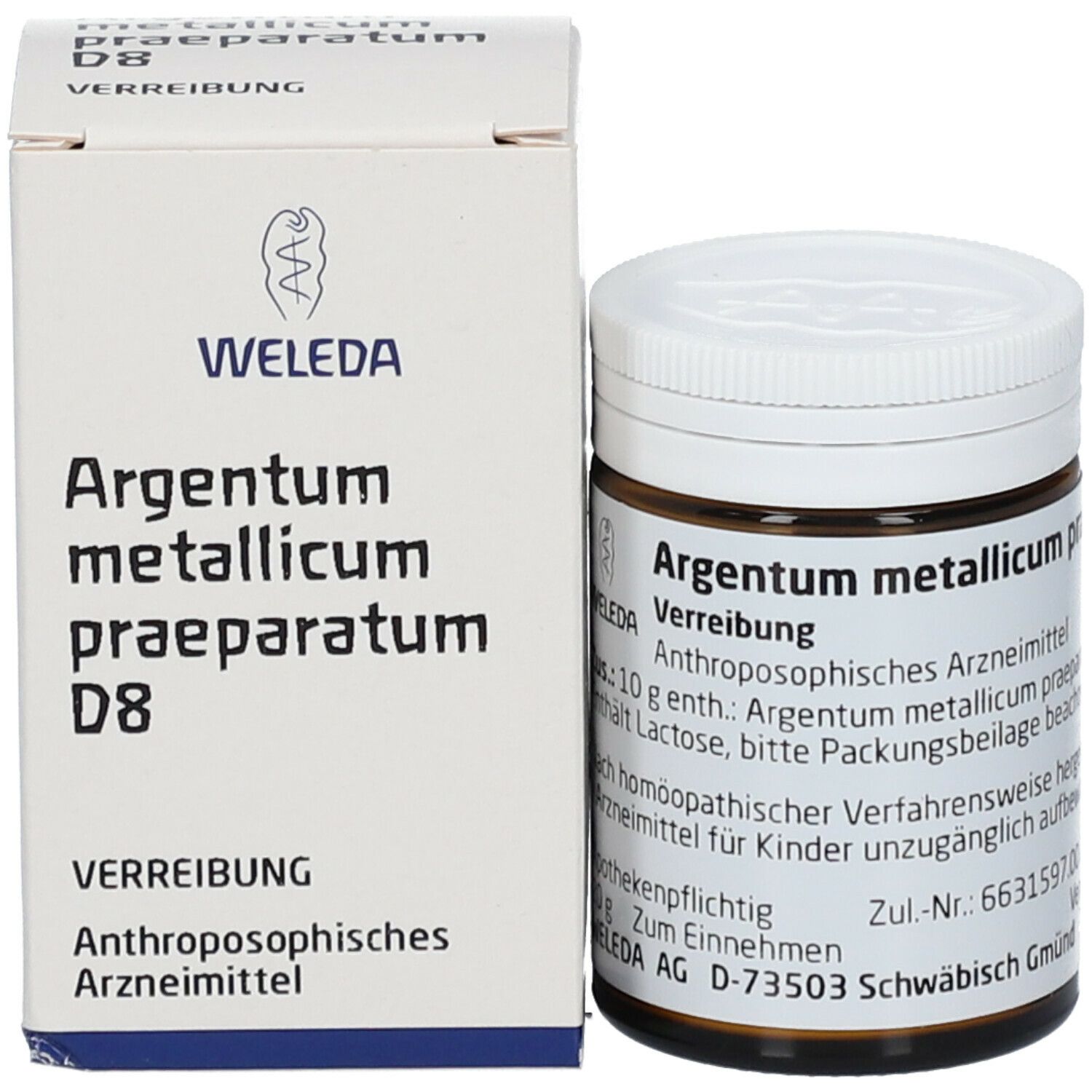 Argentum Metallicum Praep. D 8 Trituration