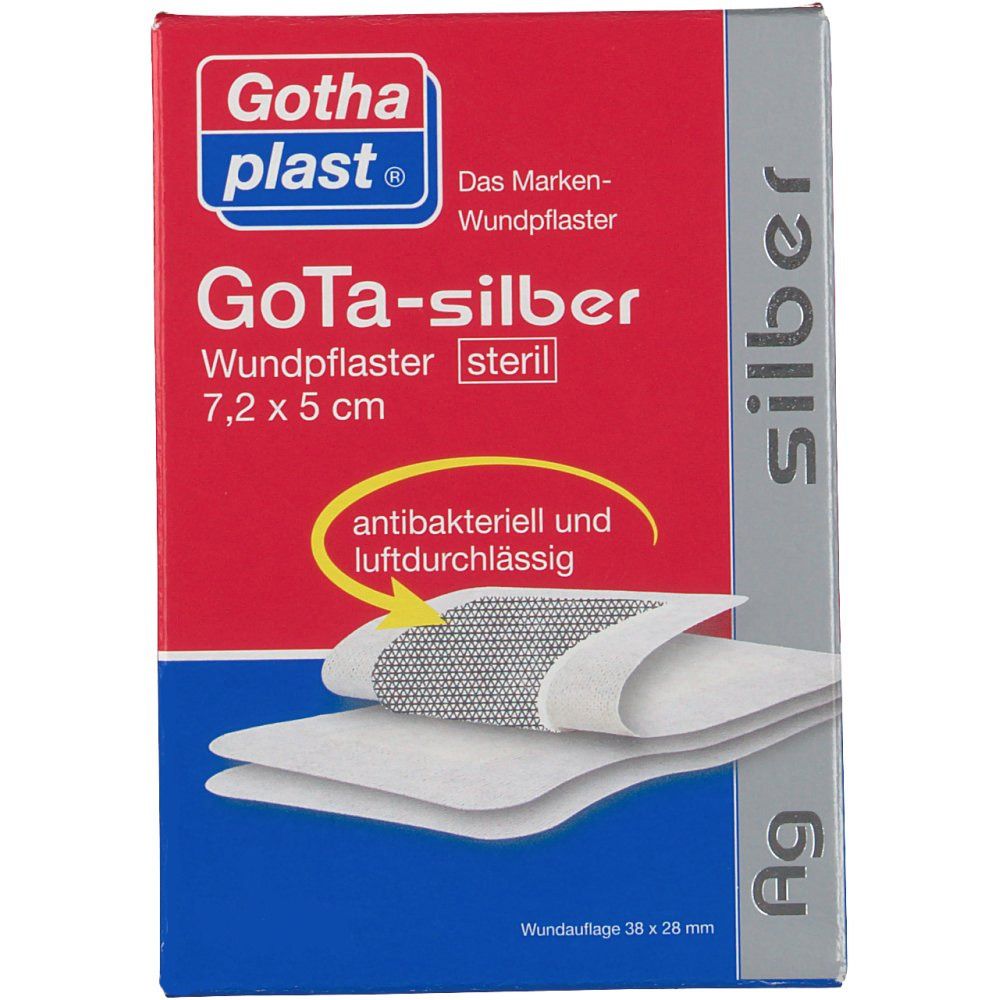 GoTa-silber Wundpflaster steril 5 cm x 7,2 cm