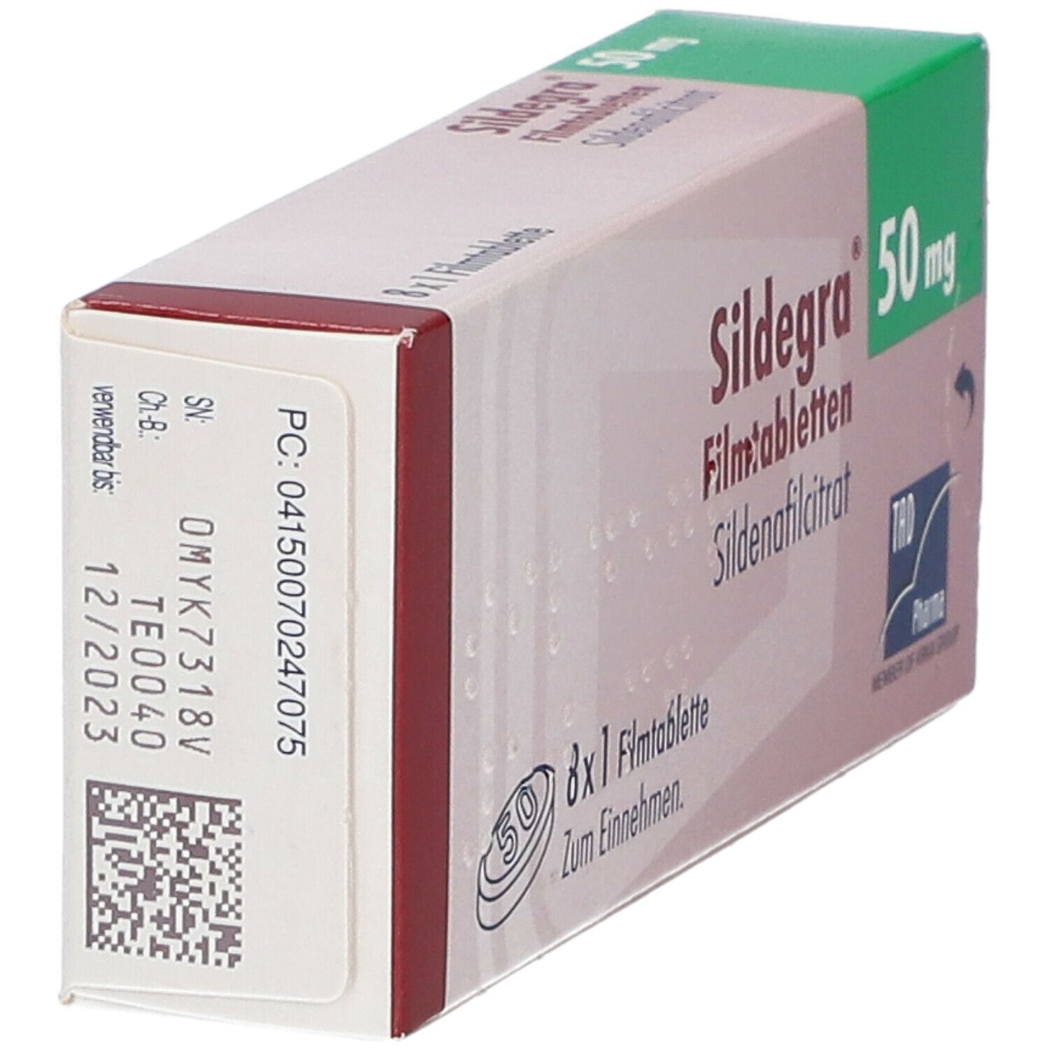 Sildegra 50 mg Filmtabletten 8 St