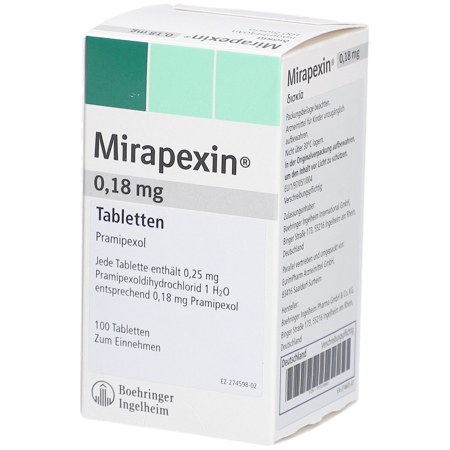 Mirapexin 0,18 mg