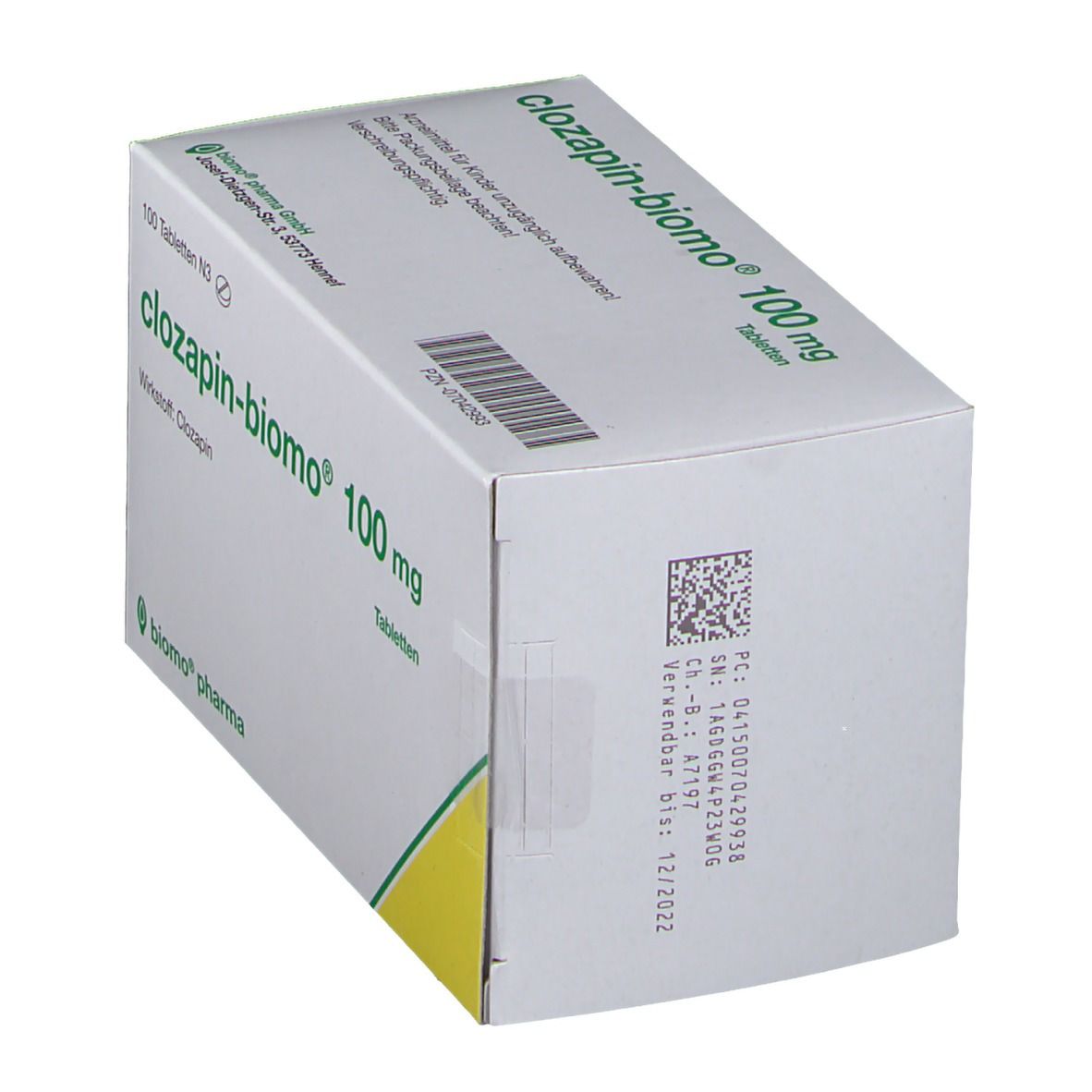 CLOZAPIN-biomo 100 mg Tabletten St