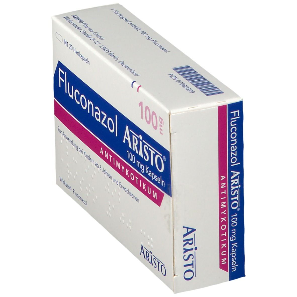 Fluconazol Aristo 100 mg Kapseln 20 St Hartkapseln