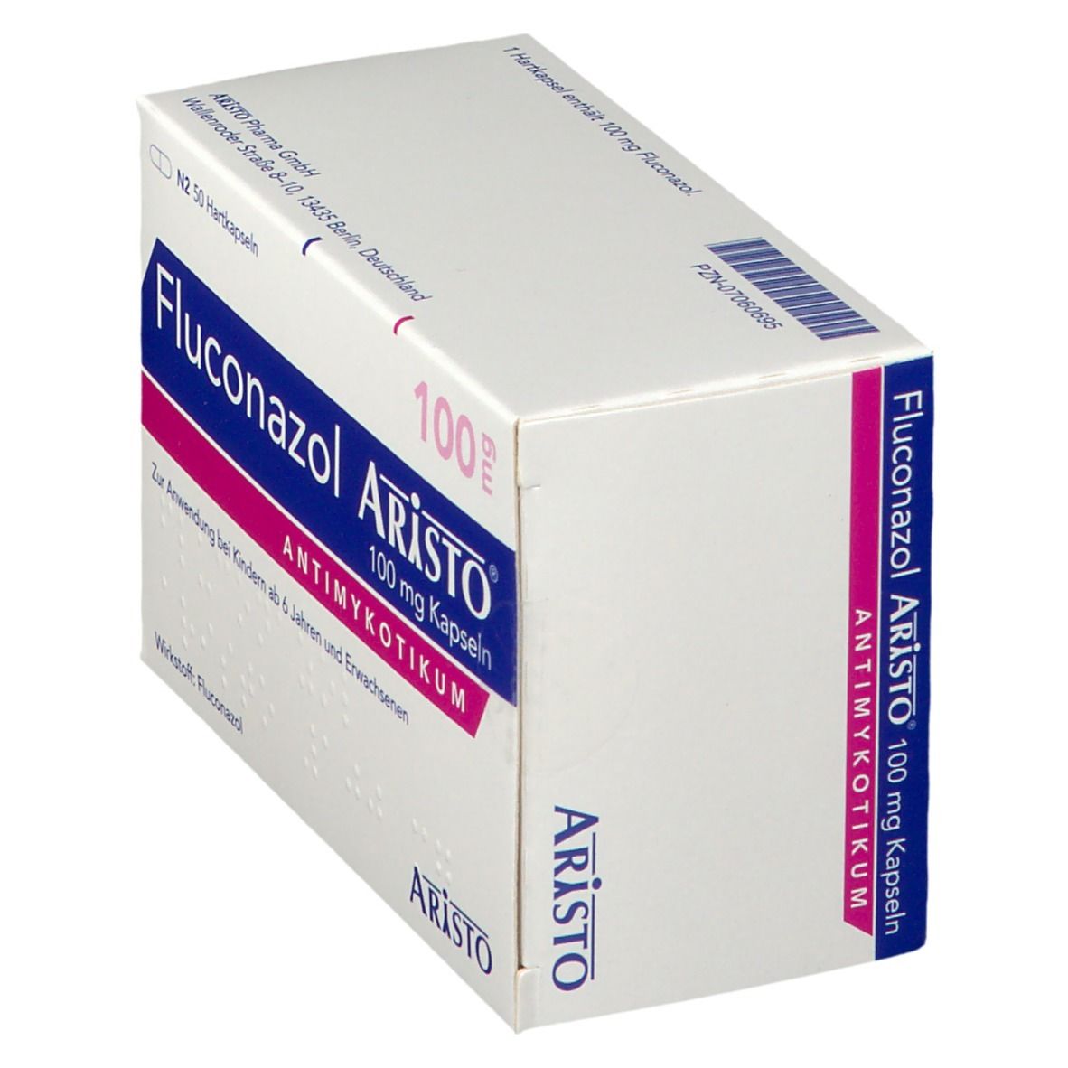 Fluconazol Aristo 100 mg Kapseln 50 St Hartkapseln