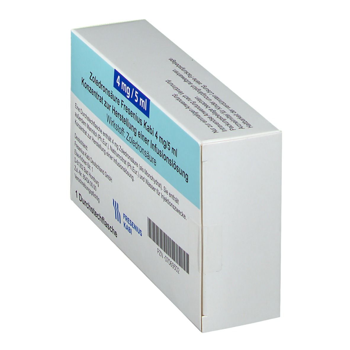 Zoledronsäure Fresenius Kabi 4 mg/5 ml K.z.H.e.ILO 1 St Infusionslösungskonzentrat