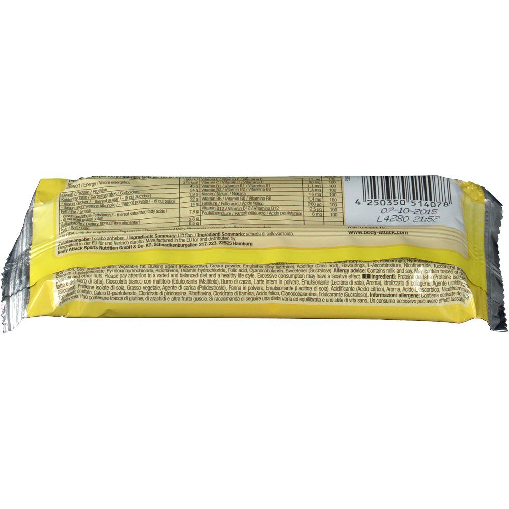 Body Attack Carb Control Proteinriegel Lemon