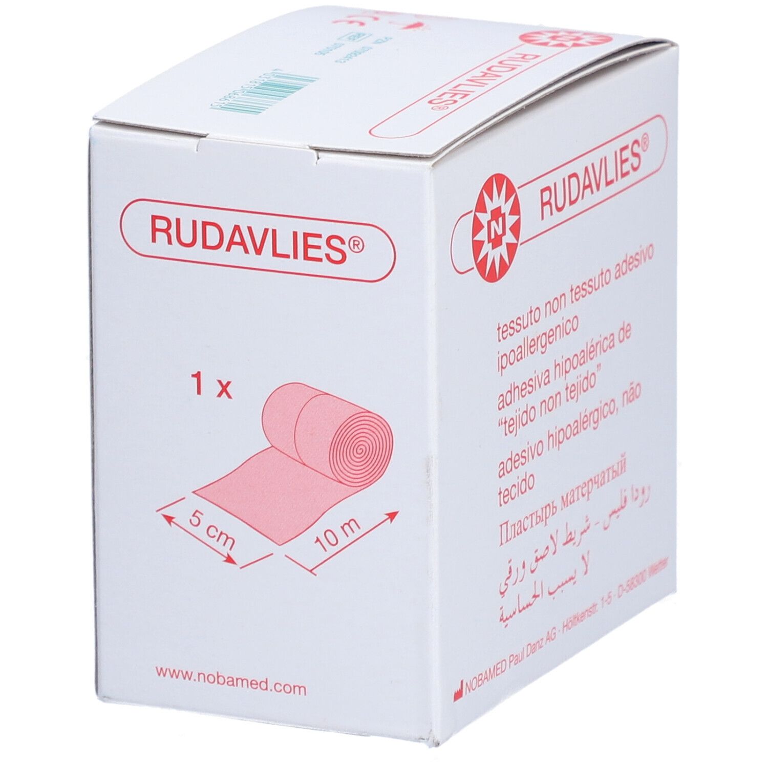 Rudavlies Klebevlies 5 cmx10 m 1 St Pflaster