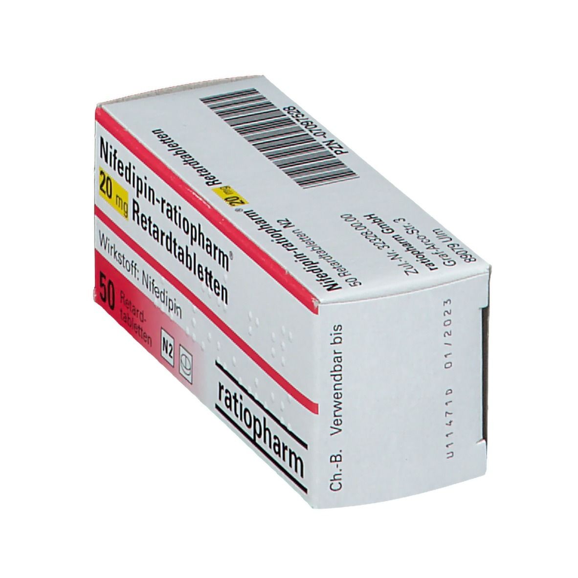 Nifedipin-ratiopharm® 20 mg