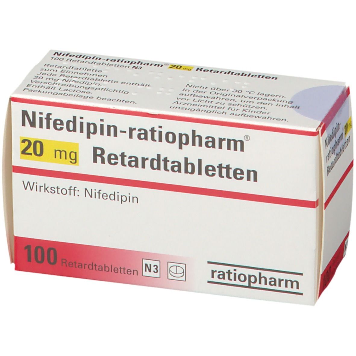 Nifedipin-ratiopharm® 20 mg