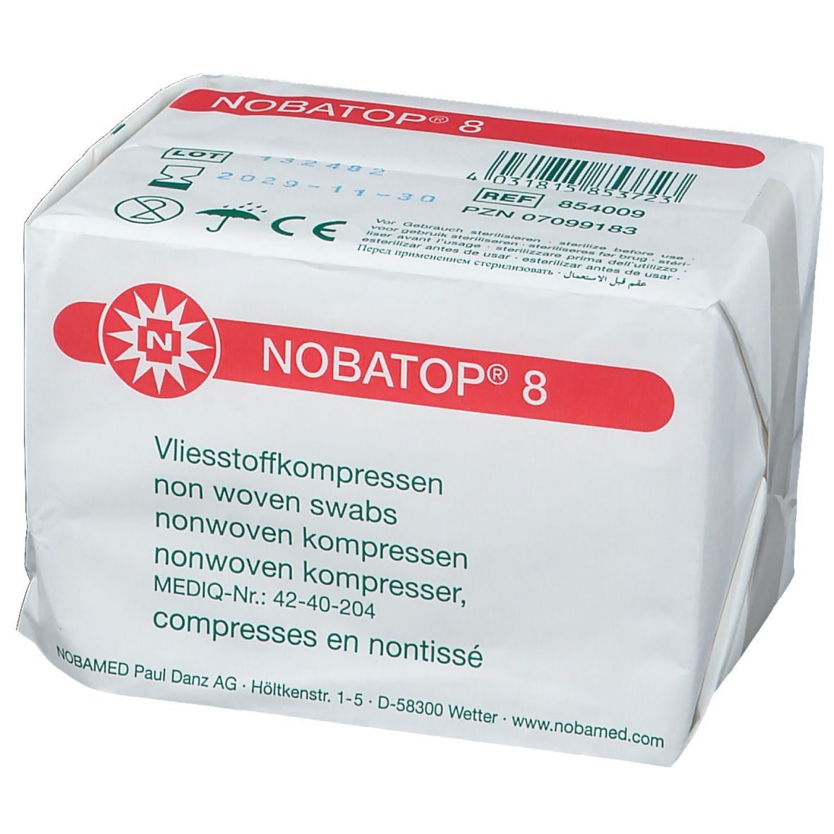 NOBATOP® 8 7,5 x 7,5 cm unsteril