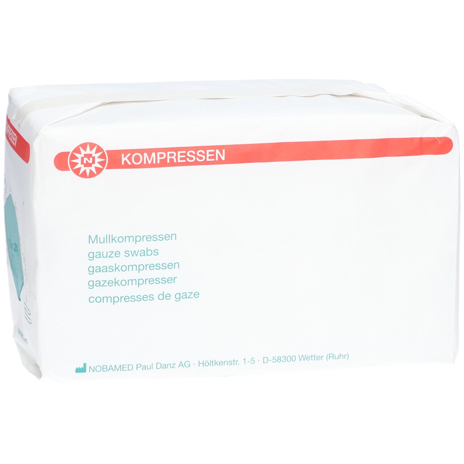 NOBA Mullkompressen unsteril 8- lagig 100 Stück 10 x 20 cm