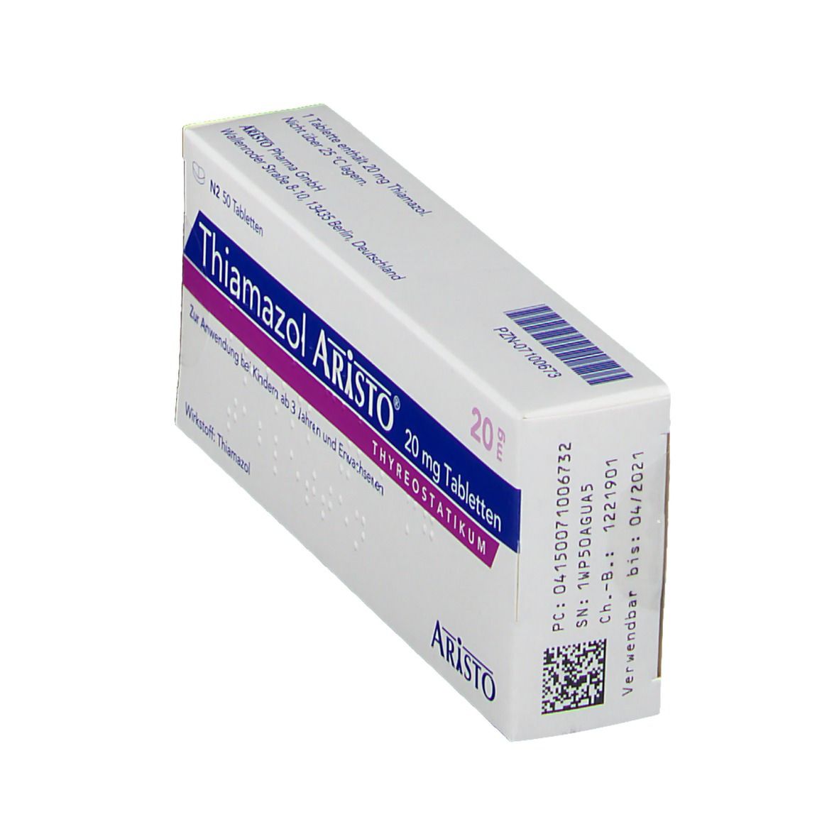 Thiamazol Aristo 20 mg Tabletten 50 St