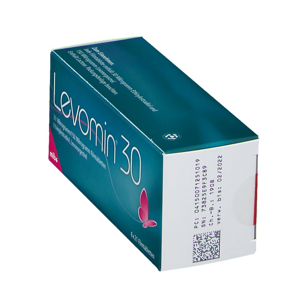 Levomin 30 Mikrogramm/150 Mikrogramm Filmtabl. 6x21 St Filmtabletten