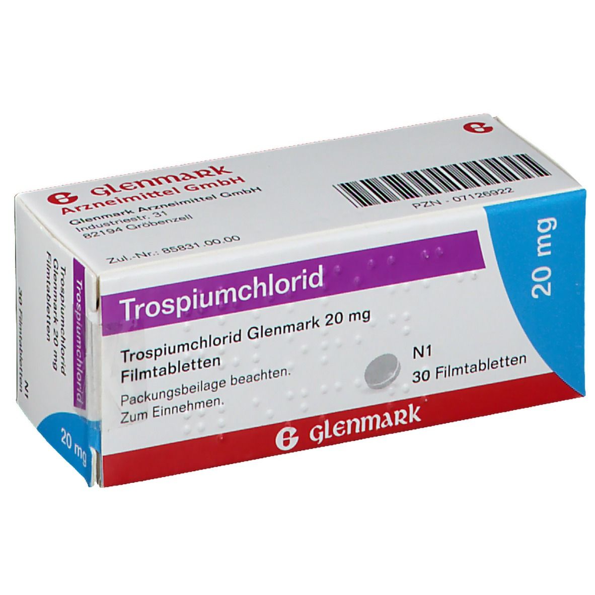 Trospiumchlorid Glenmark 20 mg