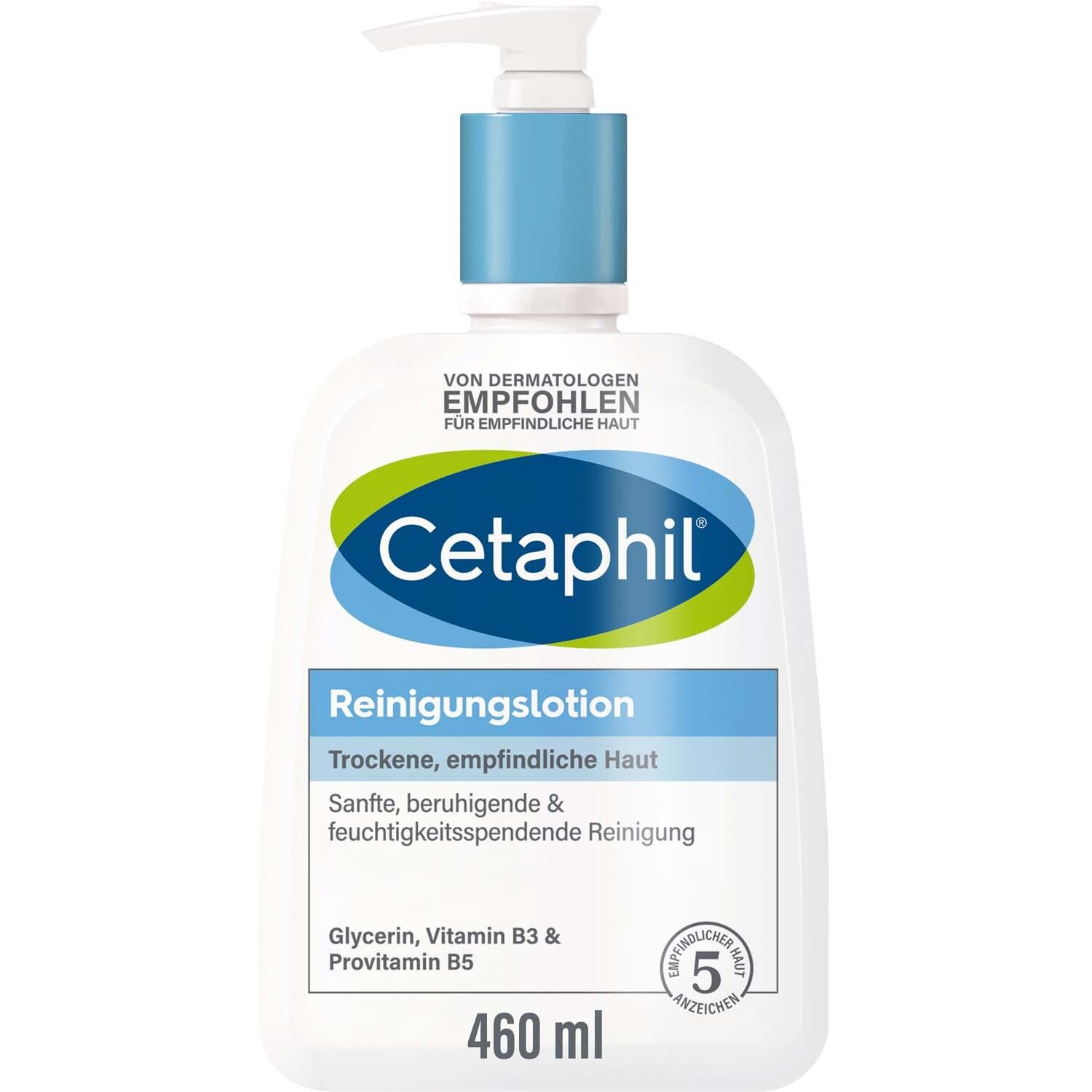 Cetaphil® Reinigungslotion für Körper & Gesicht + Cetaphil Pro ItchControl Pflegelotion Fullsize GRATIS