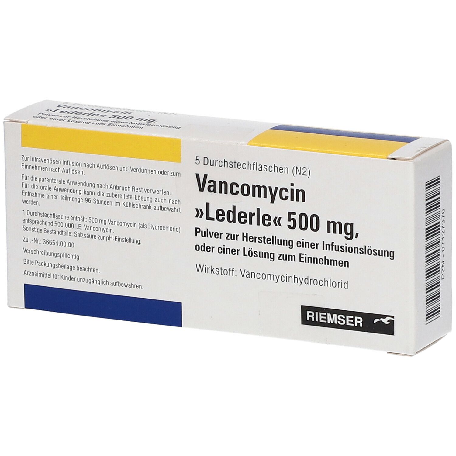 Vancomycin Lederle 500 mg