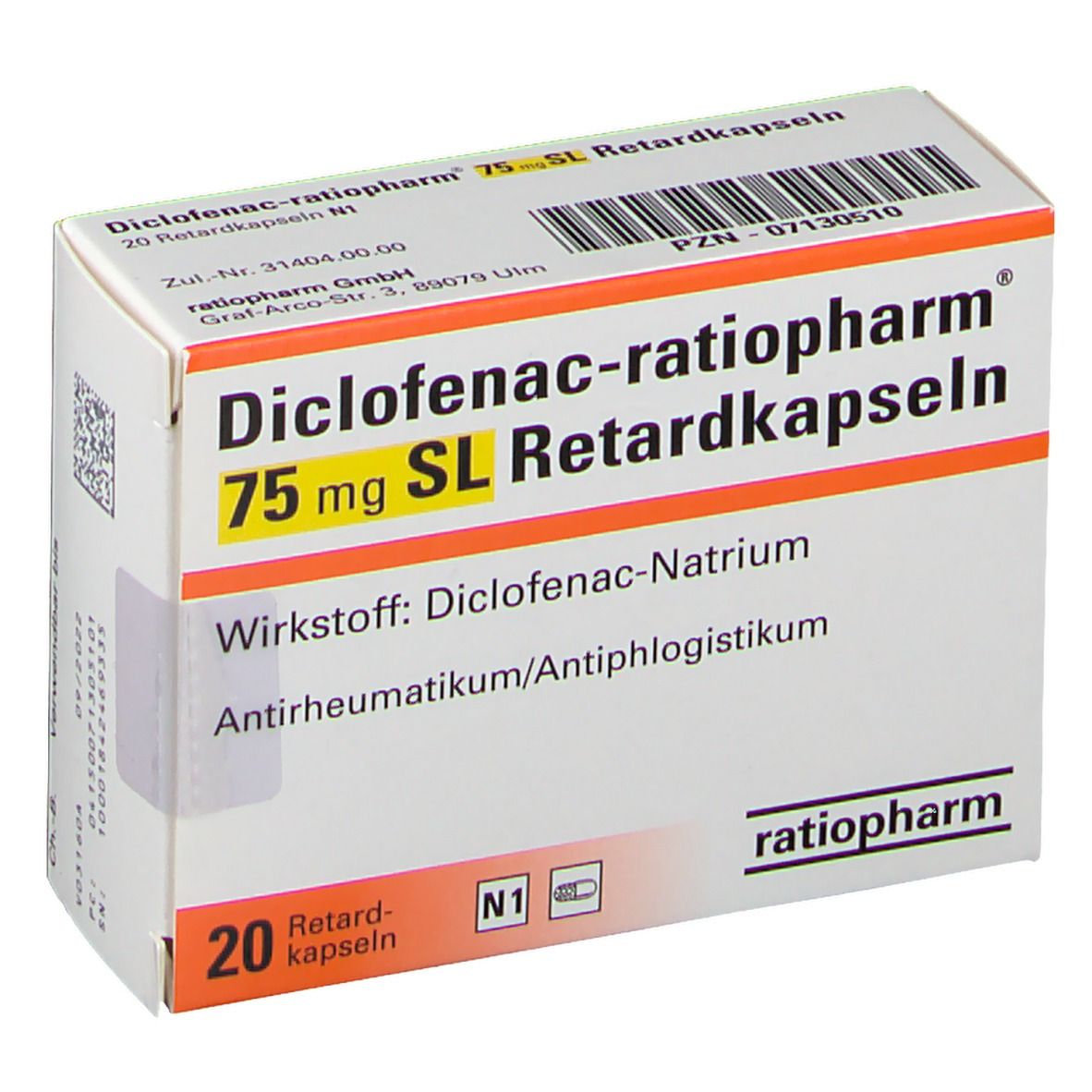 Diclofenac-ratiopharm® 75 mg SL