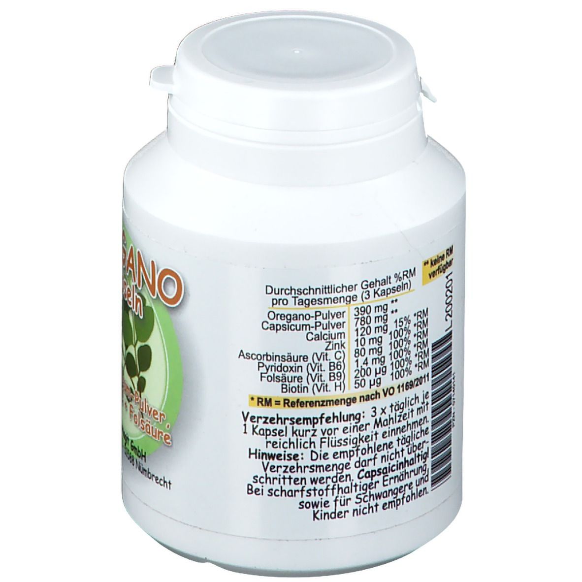 Oregano Kapseln 100 St Shop Apotheke