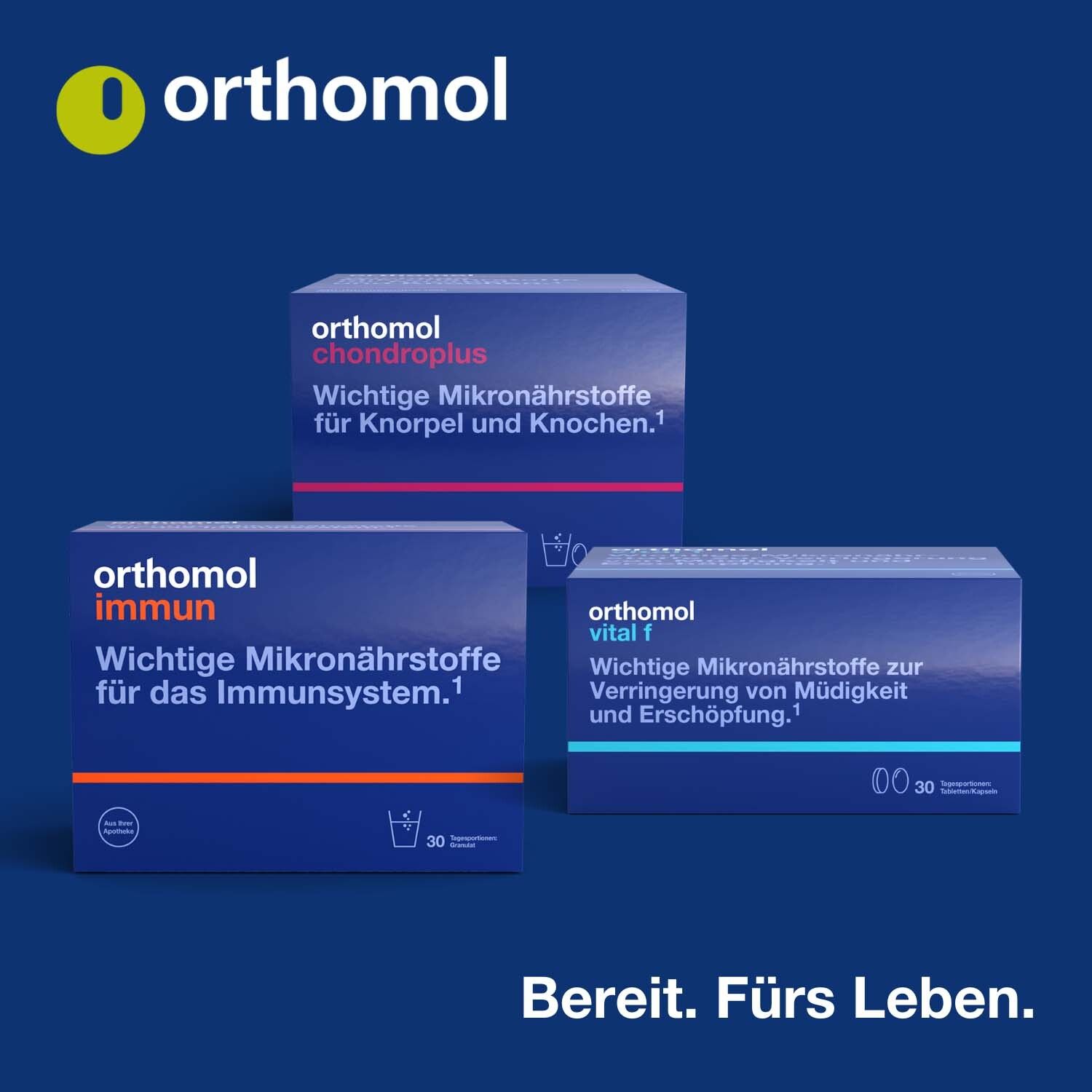 Orthomol Vision - wichtige Mikronährstoffe für die Augen - Nahrungsergänzung mit Lutein, Zeaxanthin, Omega-3-Fettsäure - Kapseln