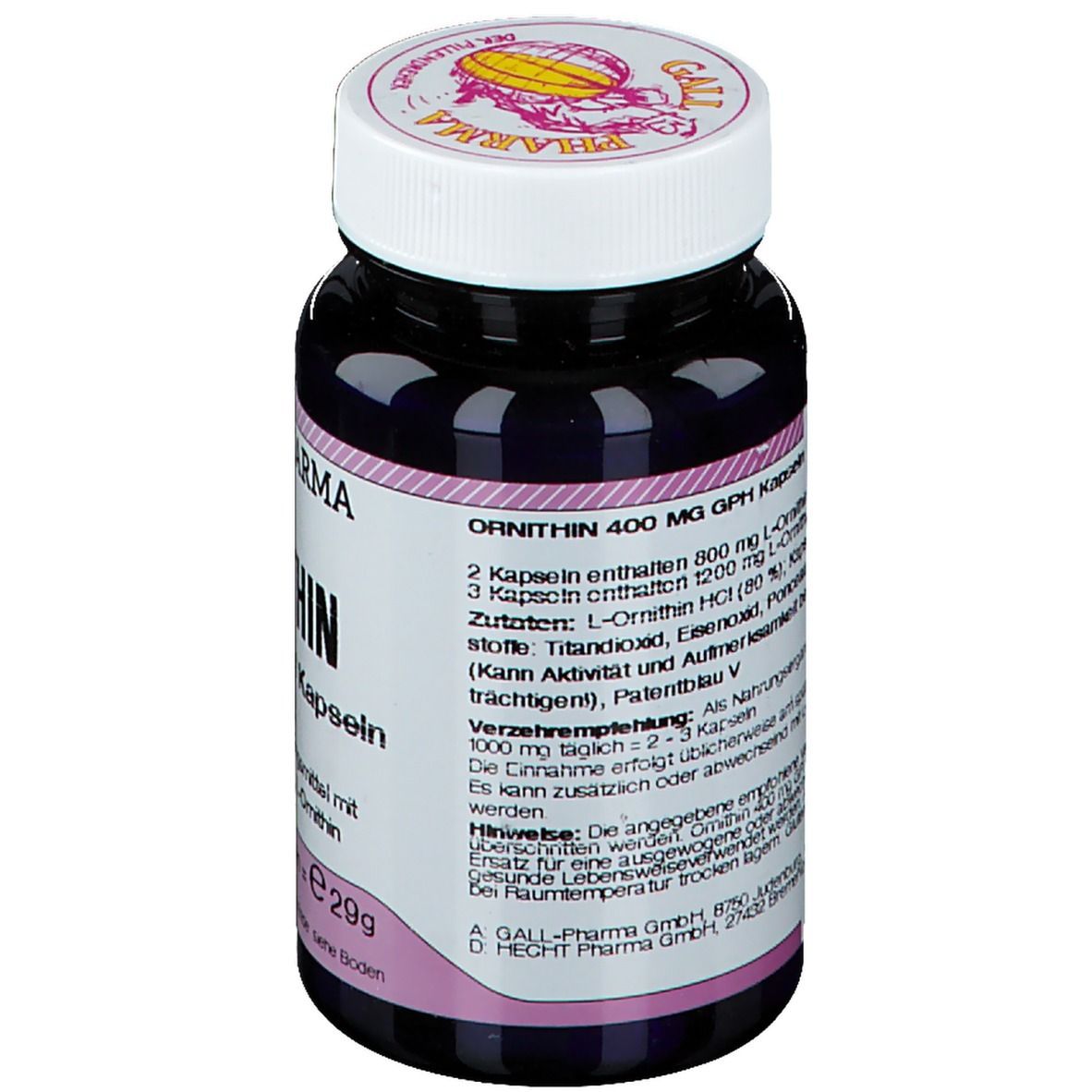 Ornithin 400 mg GPH Kapseln 60 St