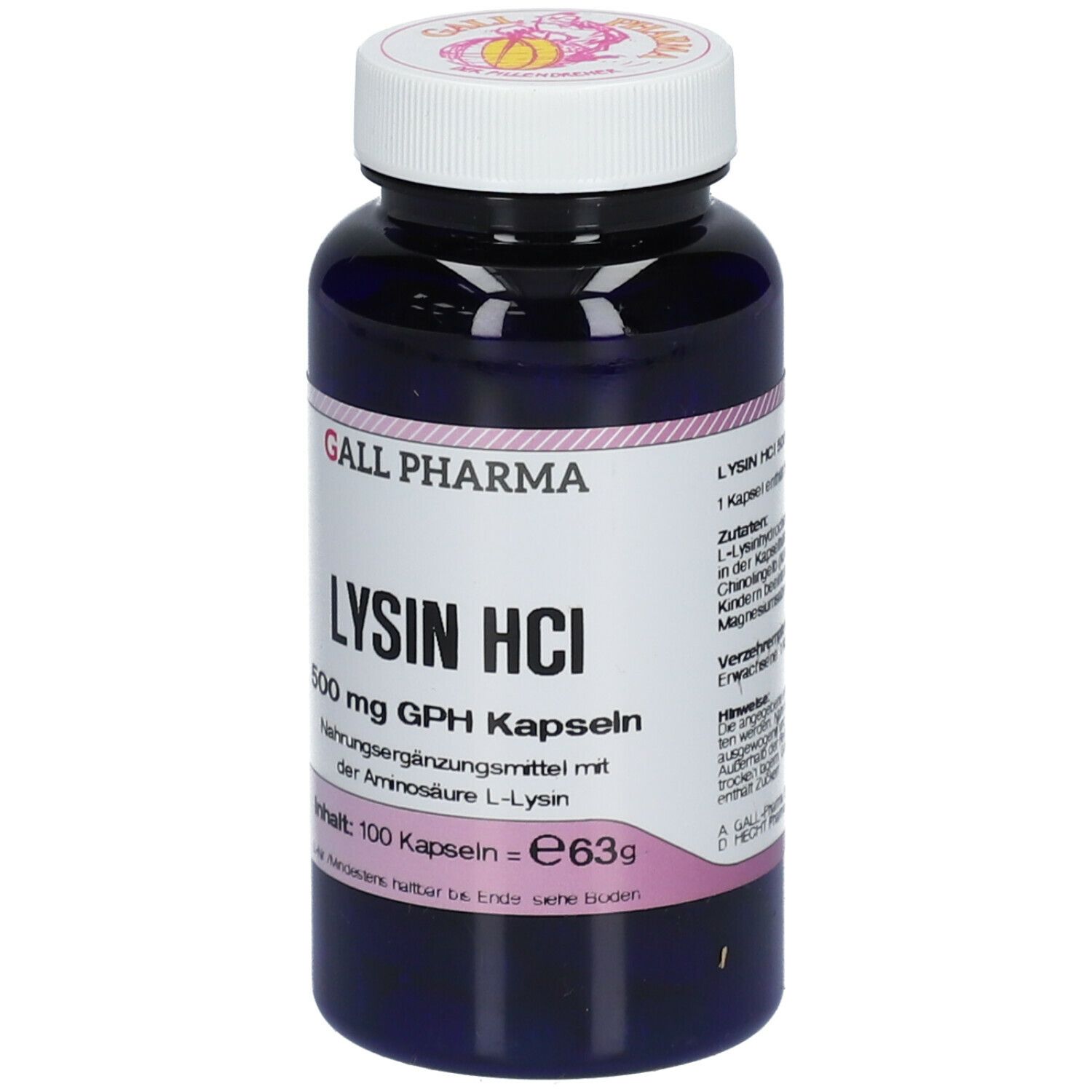 GALL PHARMA Lysin HCl 500 mg GPH Kapseln