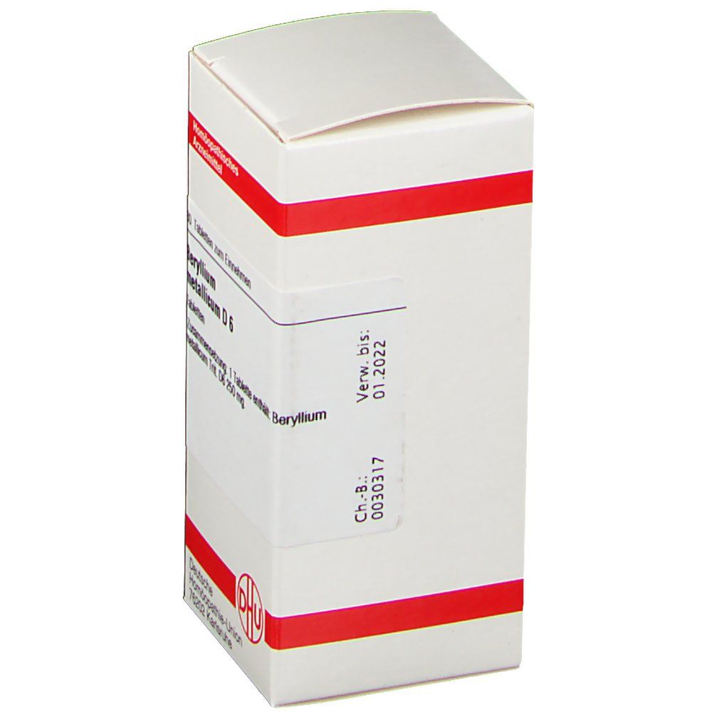 DHU Beryllium Metallicum D6