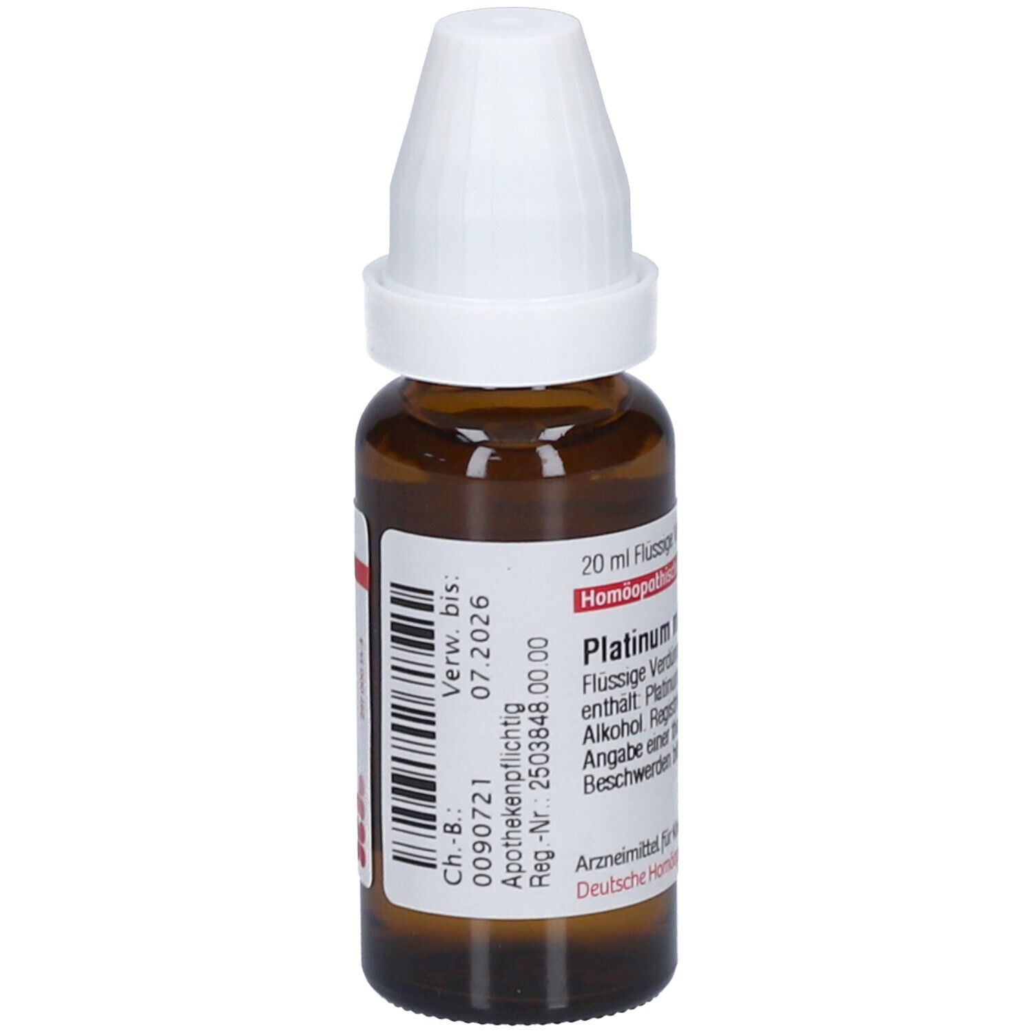 Platinum Metallicum D 30 Dilution 20 ml