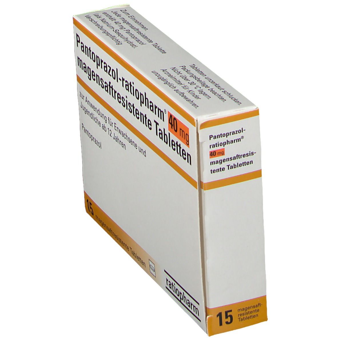 PANTOPRAZOL-ratiopharm 40 mg magensaftr.Tabletten 15 St Tabletten magensaftresistent