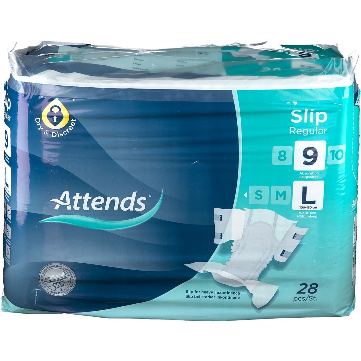 Attends® Slip Regular 9 L