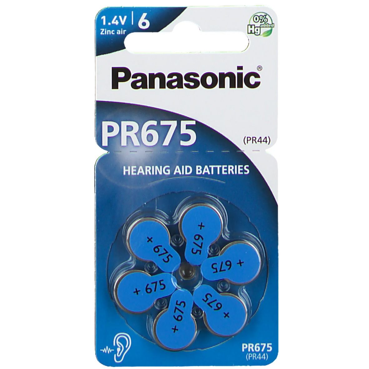 Panasonic PR675 Hörgerätebatterien