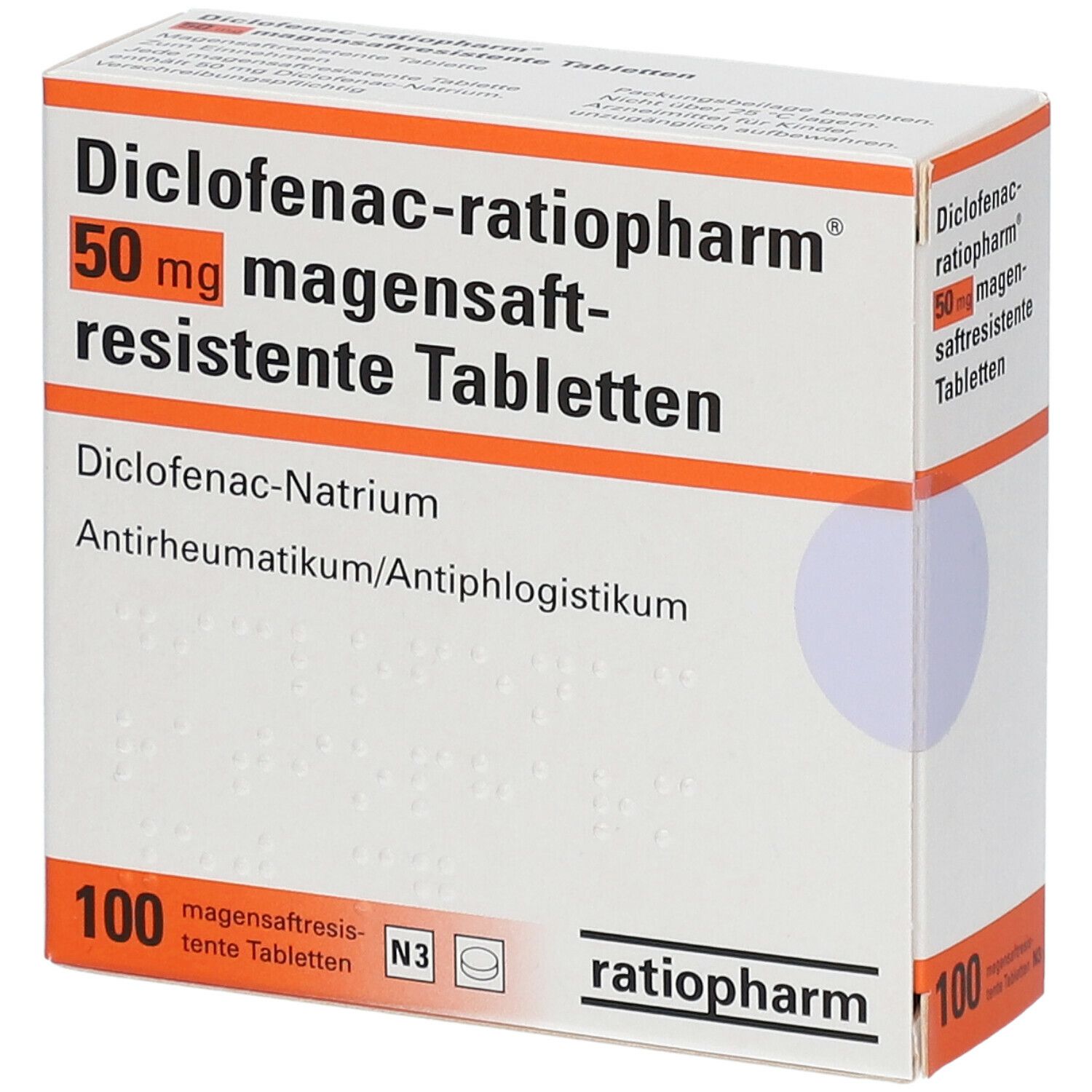 Diclofenac-ratiopharm® 50 mg