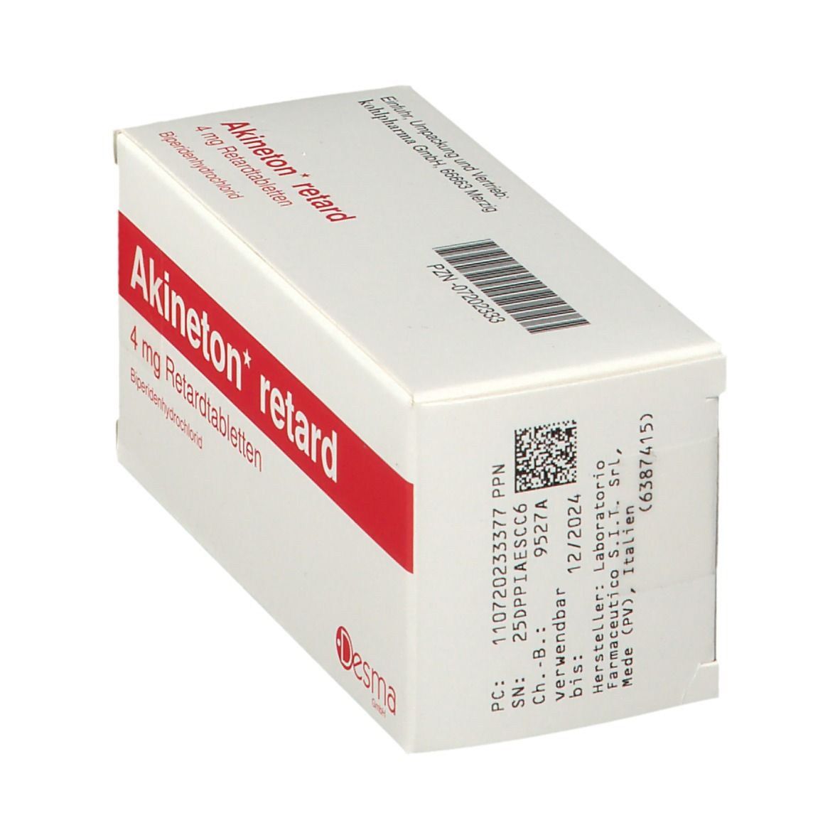 Akineton retard 4 mg Retardtabletten 60 St Retard-Tabletten