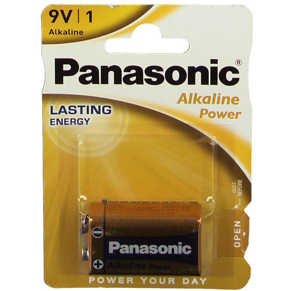 Panasonic 9V Alkali Batterie