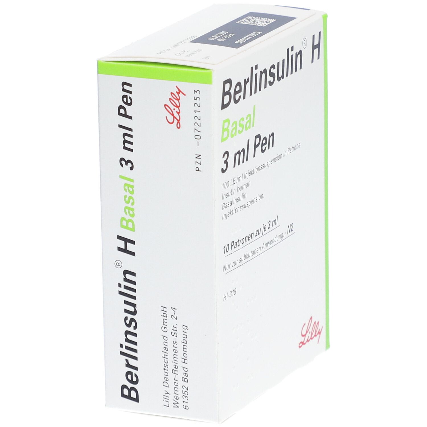 Berlinsulin H Basal Pen Injektionssuspension 10x3 ml