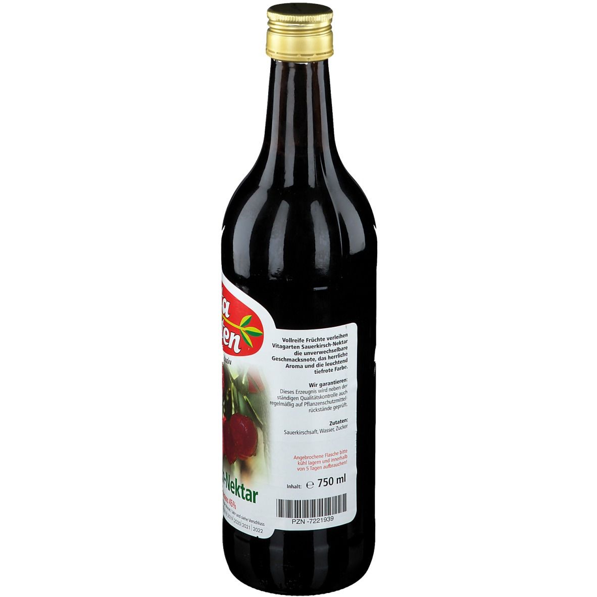 Vitagarten Sauerkirsch Nektar 750 ml Saft