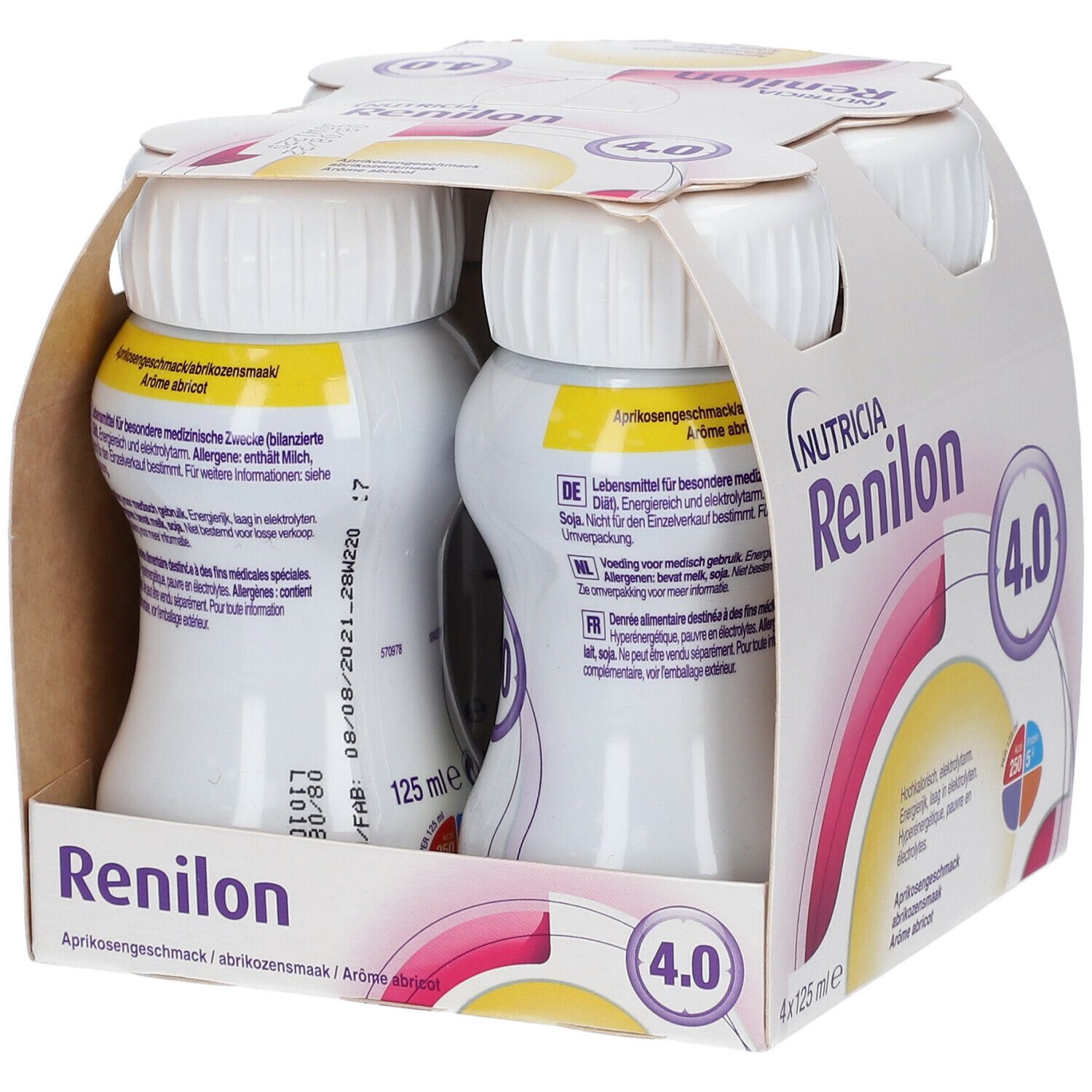 Renilon 4.0 Trinknahrung bei Niereninsuffizienz Aprikose