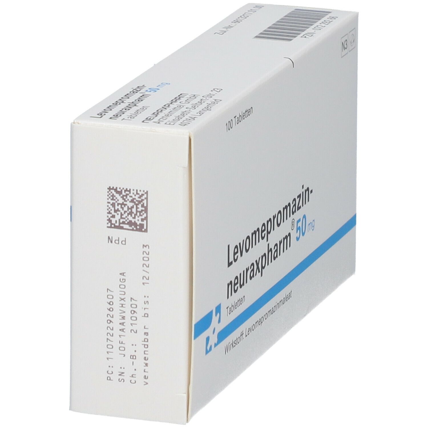 LEVOMEPROMAZIN-neuraxpharm 50 mg Tabletten 100 St