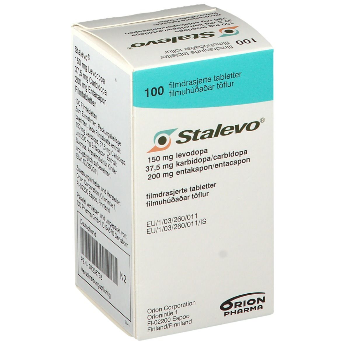 Stalevo 150 mg/37,5 mg/200 mg Filmtabletten 100 St