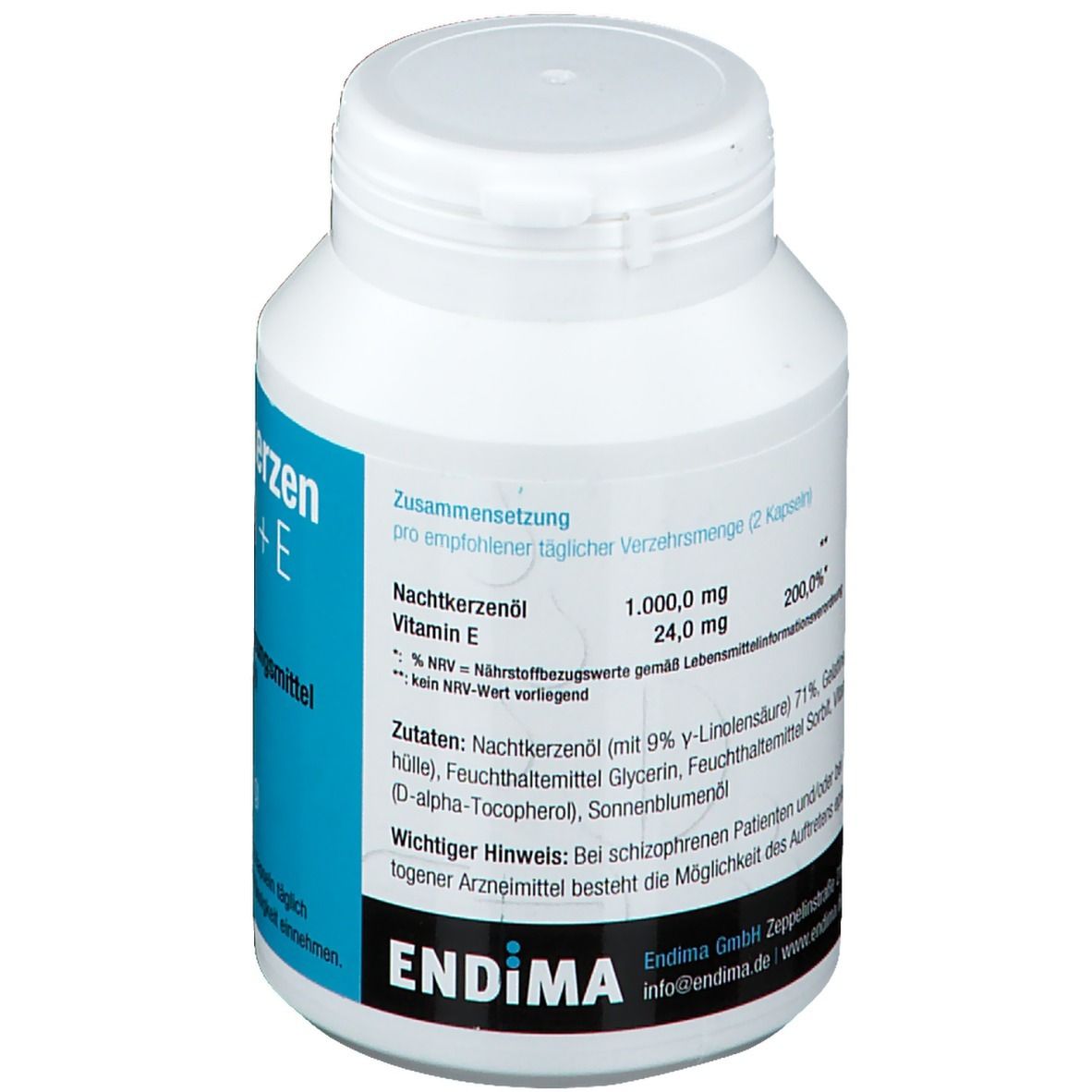 Endima® Nachtkerzen 500 mg + E Kapseln