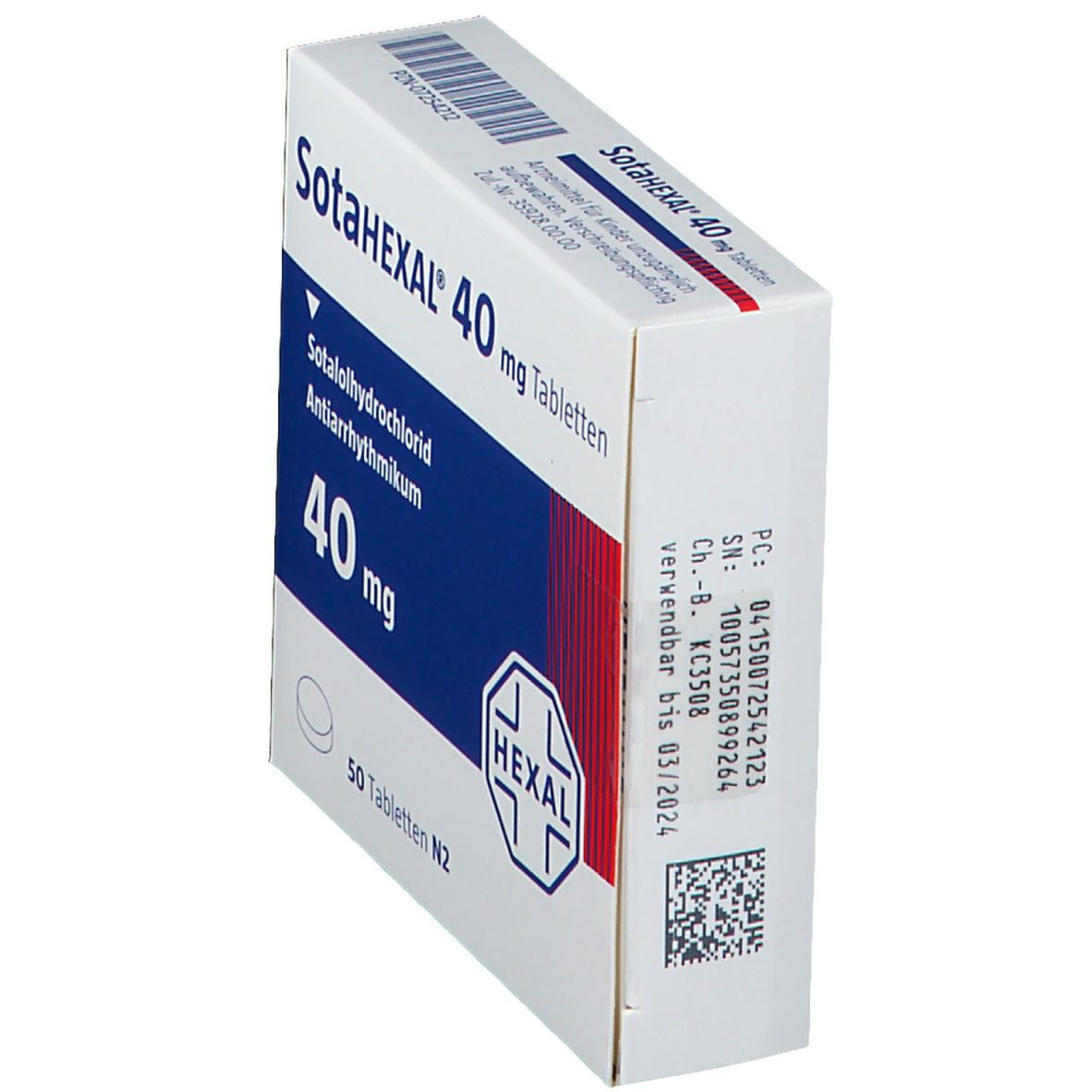 Sotahexal 40 mg Tabletten 50 St