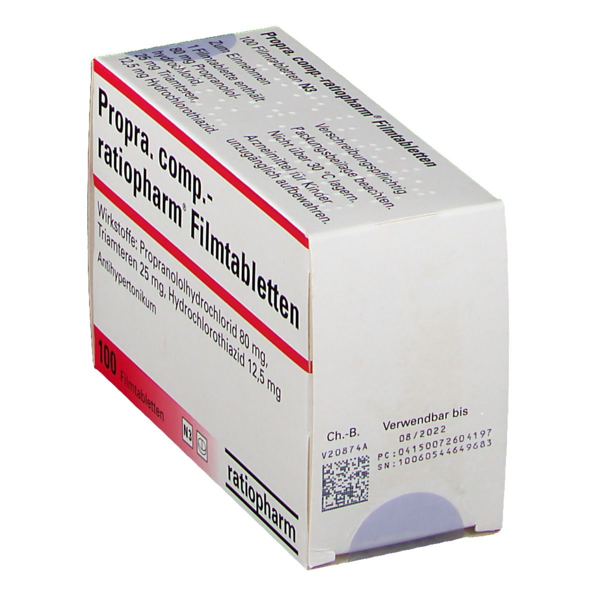 Propra comp.-ratiopharm Filmtabletten 100 St