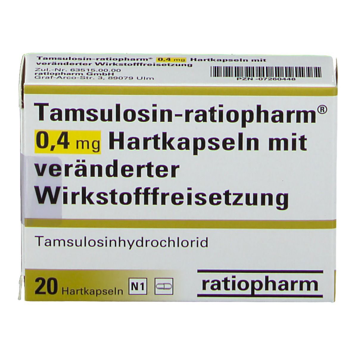 Tamsulosin-ratiopharm® 0,4 mg