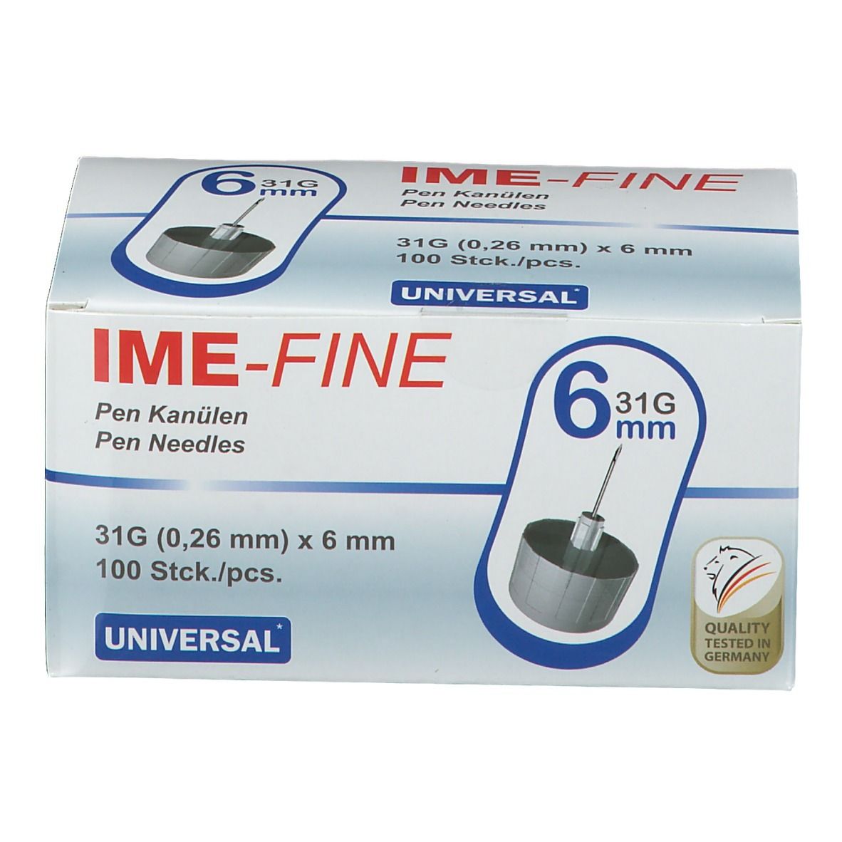 IME FINE Universal Pen Kanülen 31 g, 6 mm